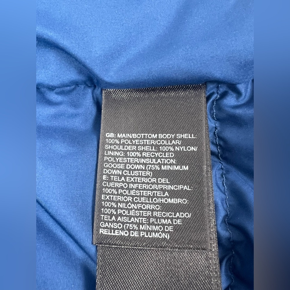 The North Face Goose Down 700 International Nuptse RU14 Blue & White Vest Small - Picture 4 of 12